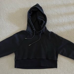 abercrombie cropped popover hoodie